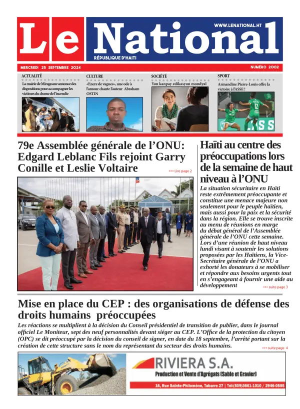 Une de l'édition 2002