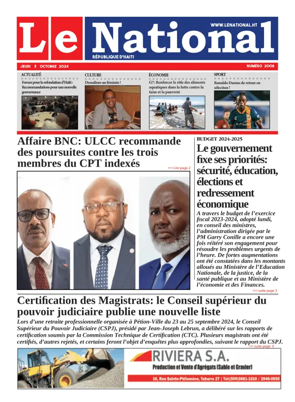 Une de l'édition 2008