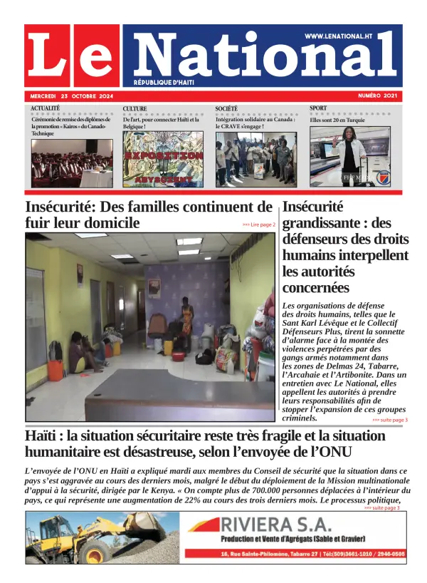 Une de l'édition 2021