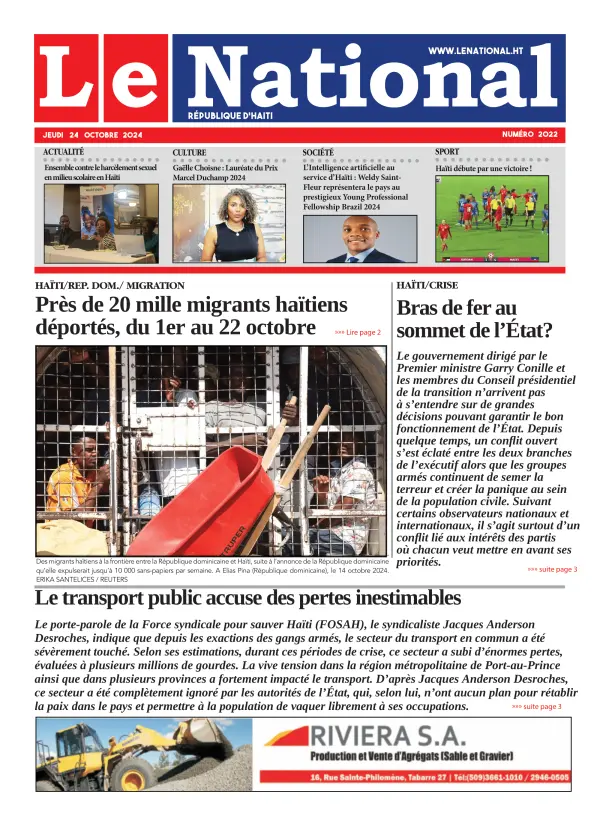 Une de l'édition 2022