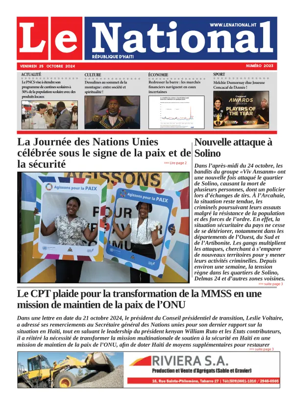 Une de l'édition 2023