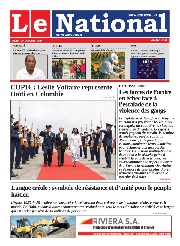 Une de l'édition 2025