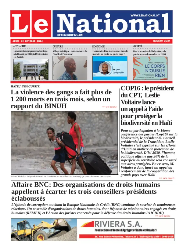 Une de l'édition 2027
