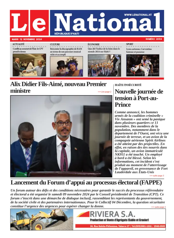 Une de l'édition 2034