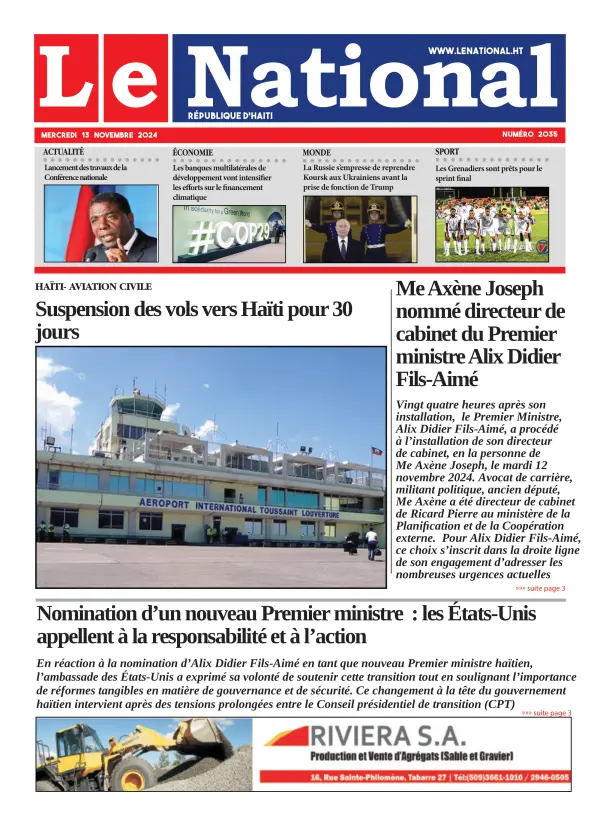 Une de l'édition 2035