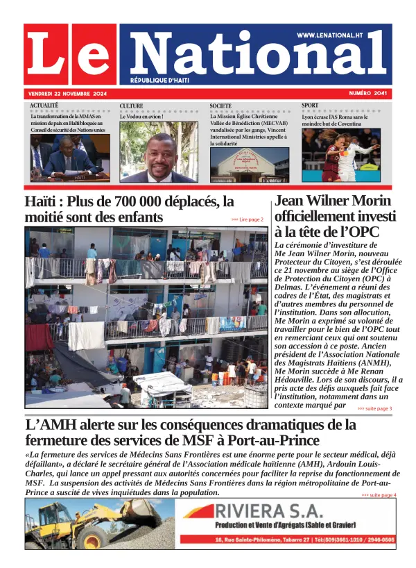 Une de l'édition 2041