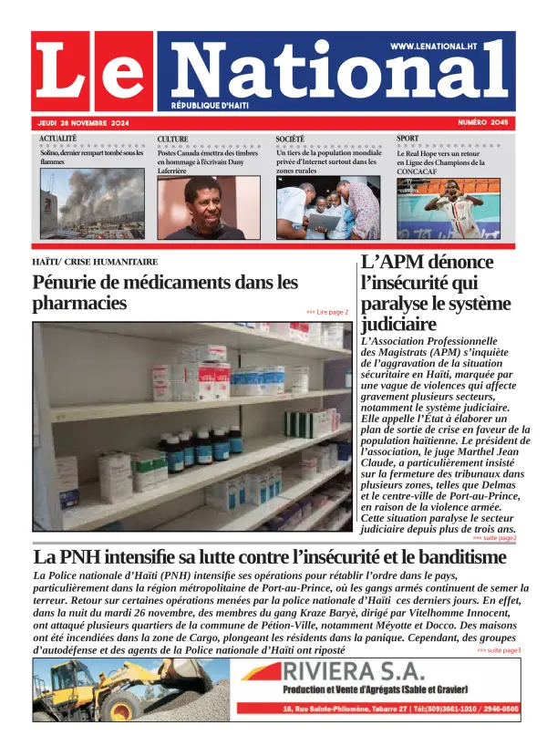 Une de l'édition 2045
