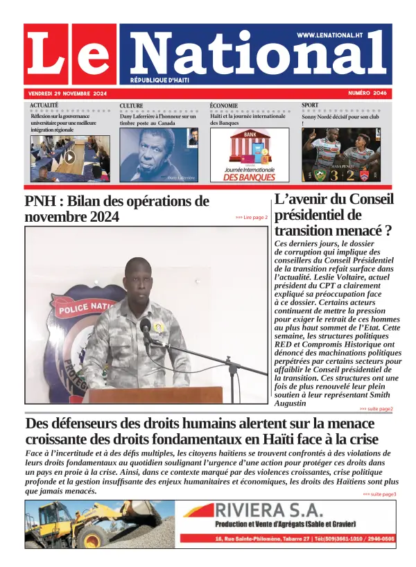 Une de l'édition 2046