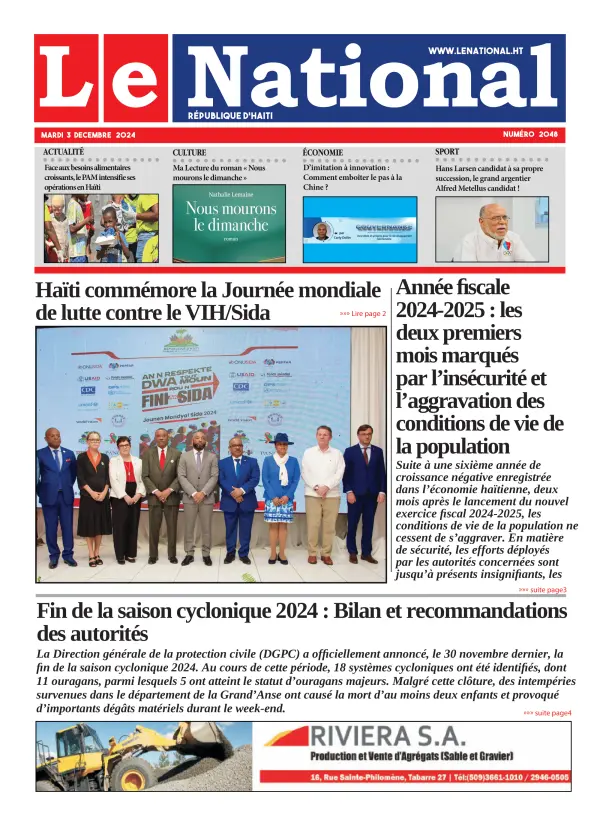 Une de l'édition 2048