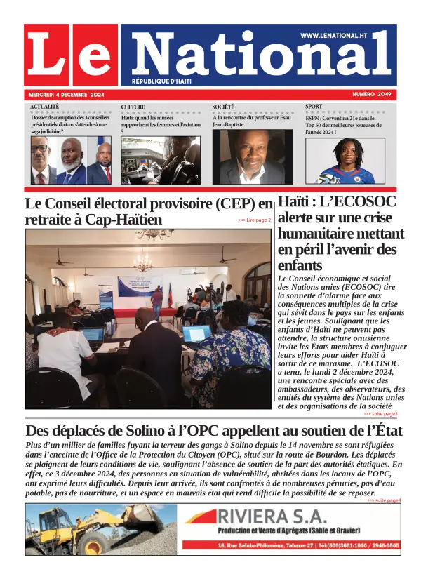 Une de l'édition 2049