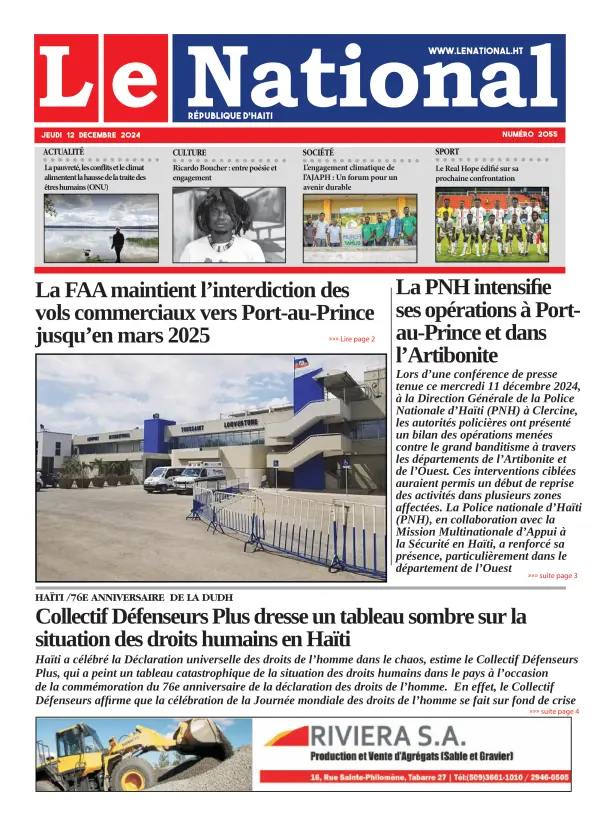 Une de l'édition 2055