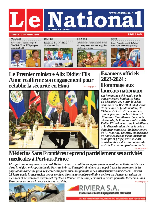 Une de l'édition 2056