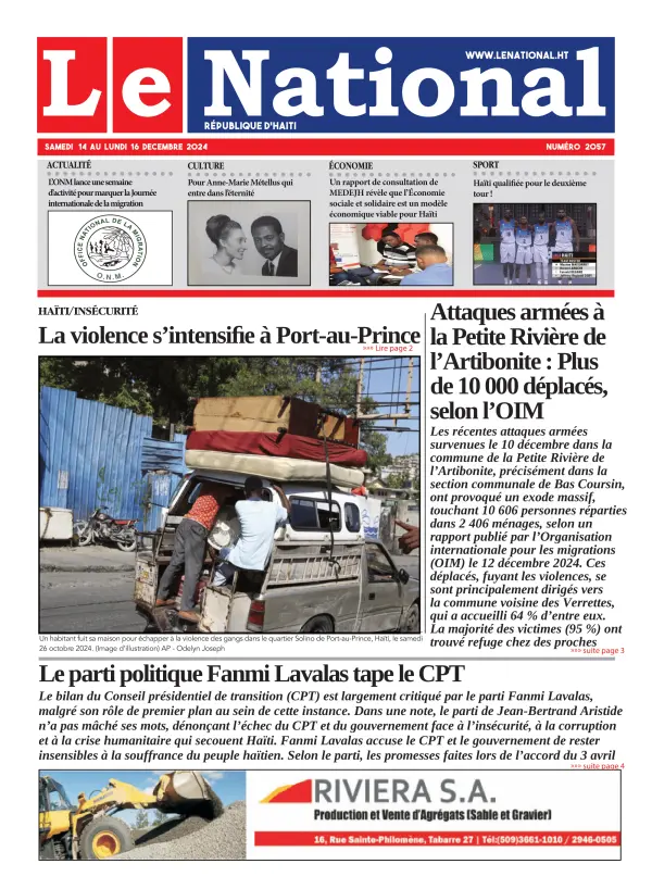 Une de l'édition 2057