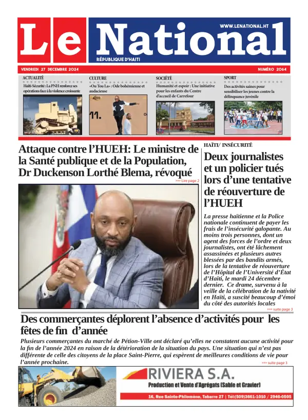 Une de l'édition 2064