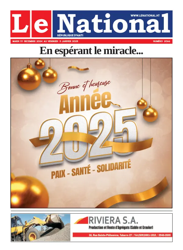 Une de l'édition 2066