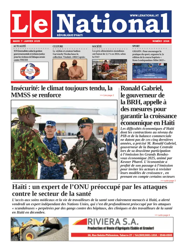 Une de l'édition 2068