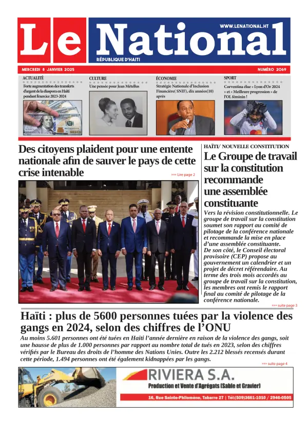 Une de l'édition 2069