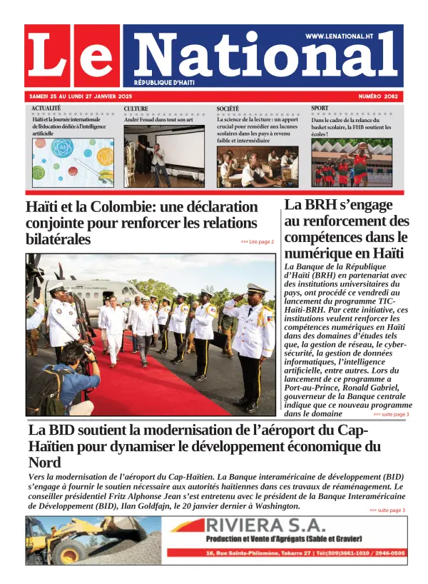 Une de l'édition 2082