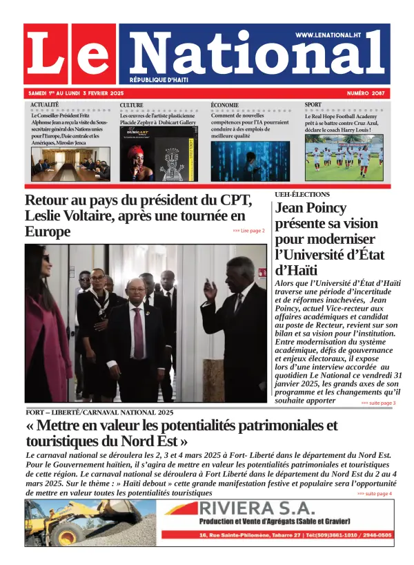 Une de l'édition 2087