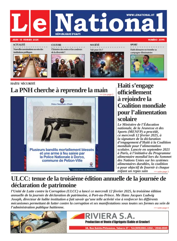 Une de l'édition 2095