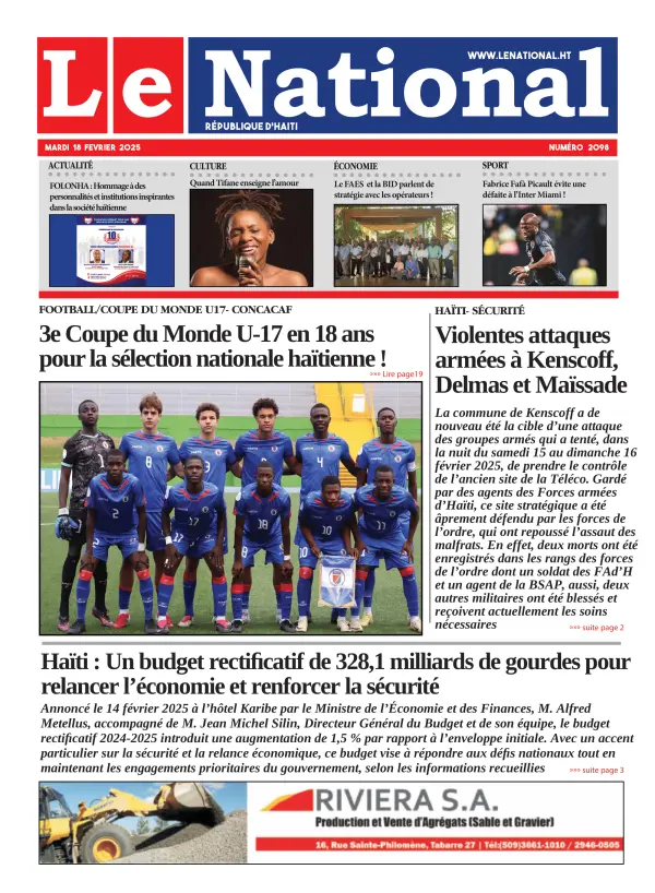 Une de l'édition 2098