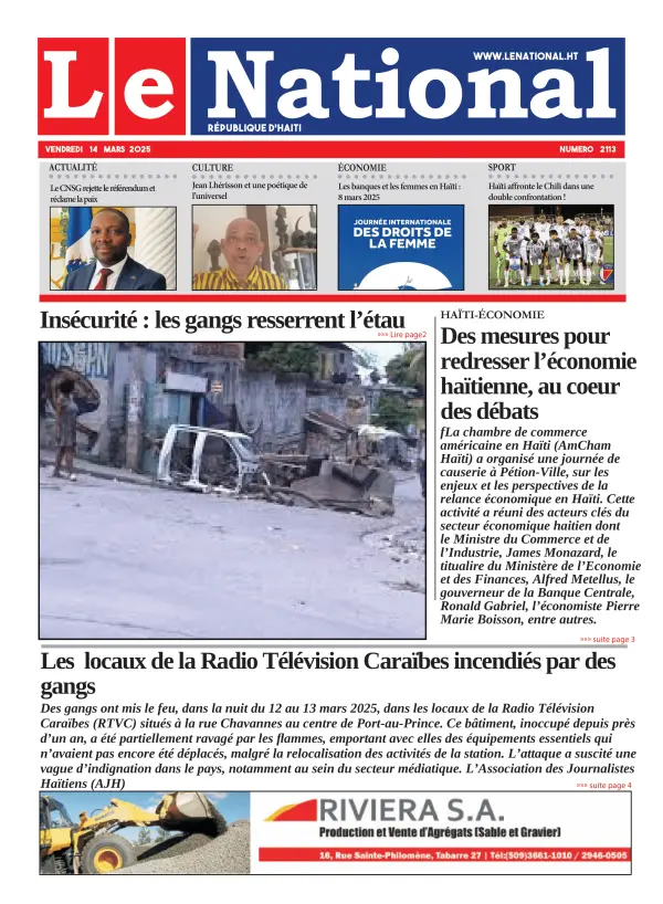 Une de l'édition 2113