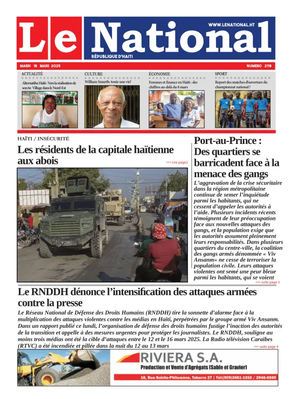 Une de l'édition 2115