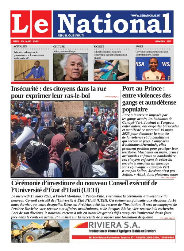 Une de l'édition 2117