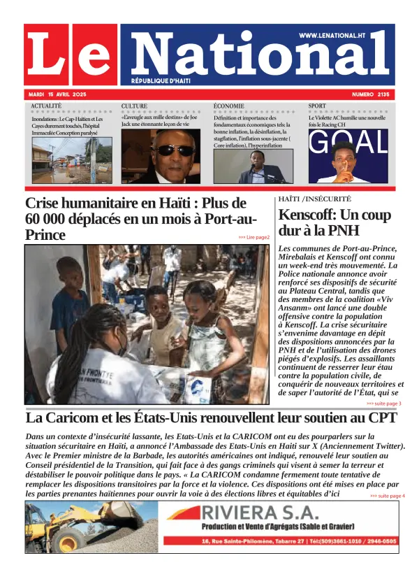 Une de l'édition 2135