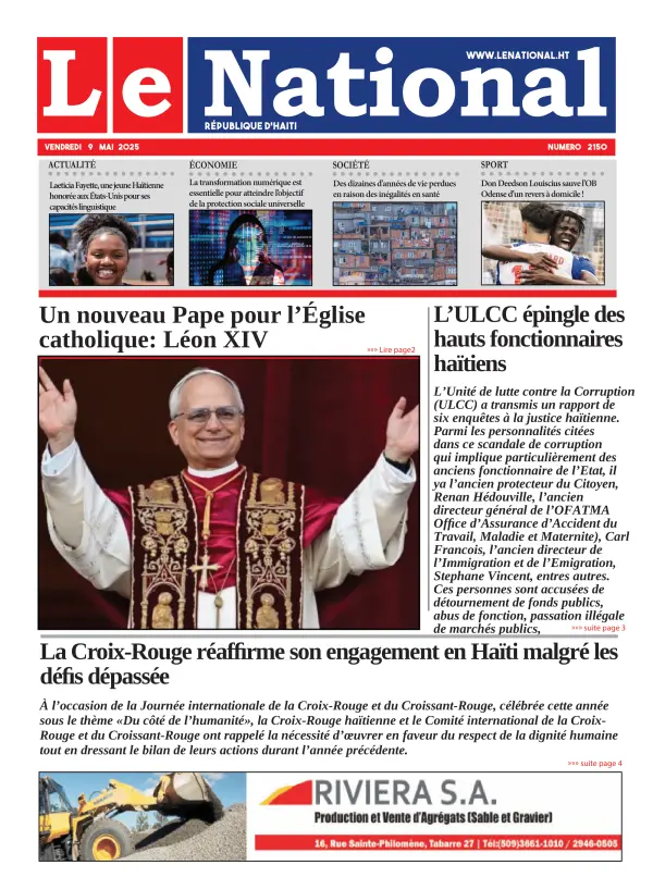 Une de l'édition 2150