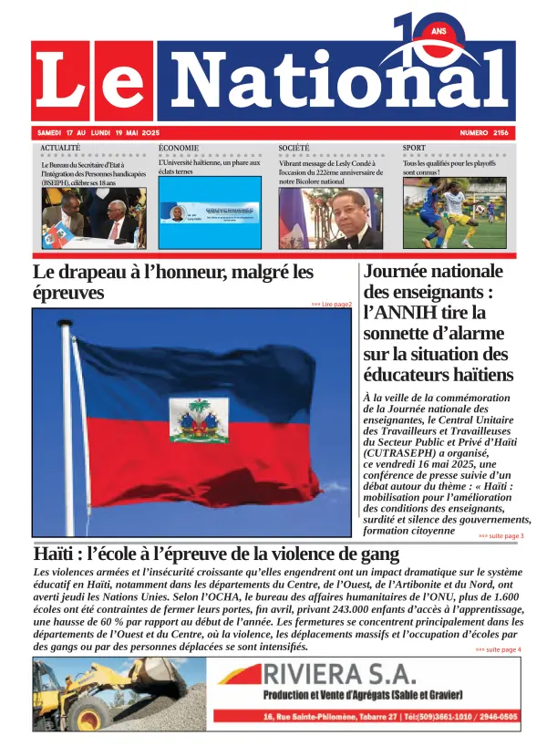 Une de l'édition 2156