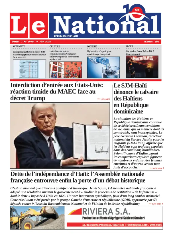 Une de l'édition 2171