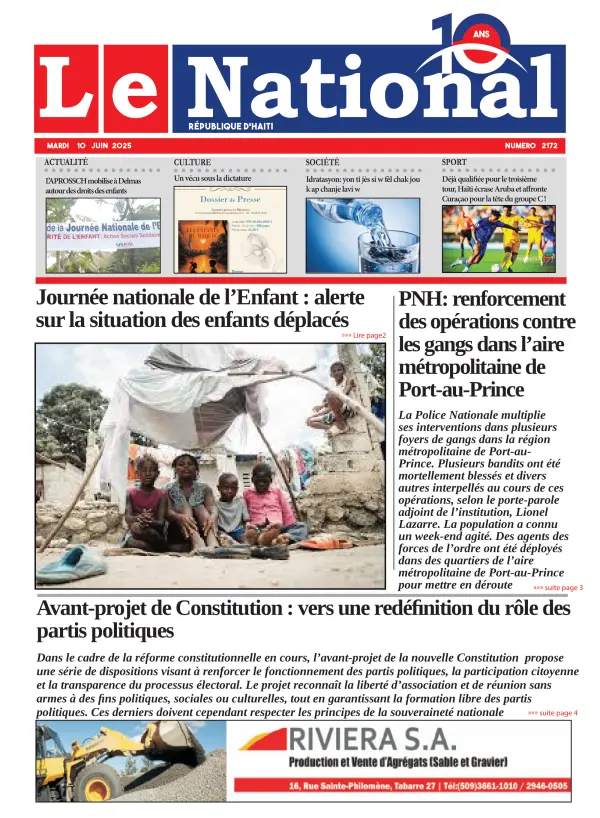 Une de l'édition 2172