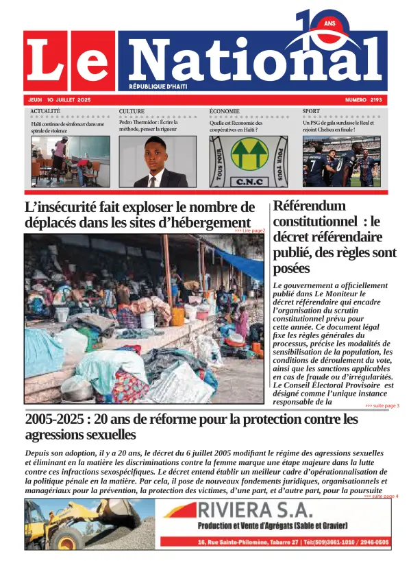 Une de l'édition 2193
