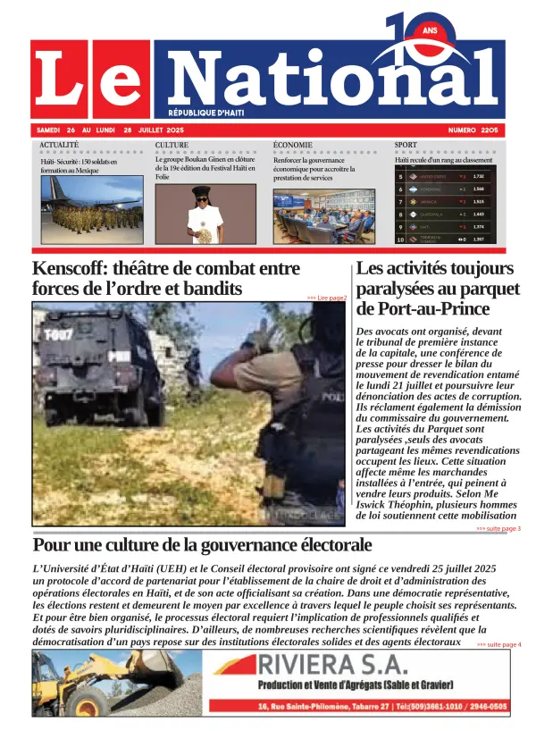 Une de l'édition 2205