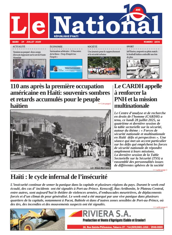 Une de l'édition 2206