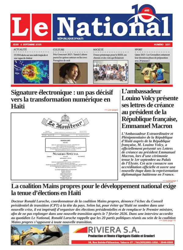 Une de l'édition 2231