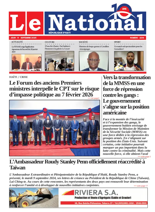 Une de l'édition 2236