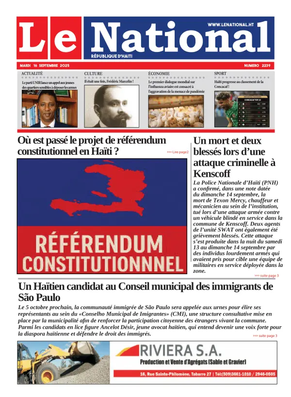 Une de l'édition 2239
