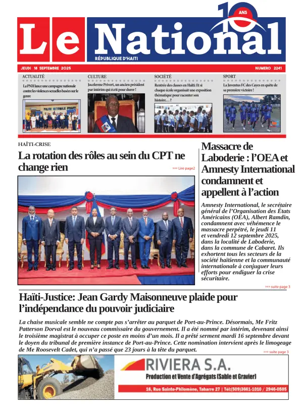 Une de l'édition 2241
