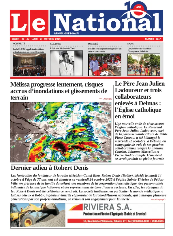 Une de l'édition 2267
