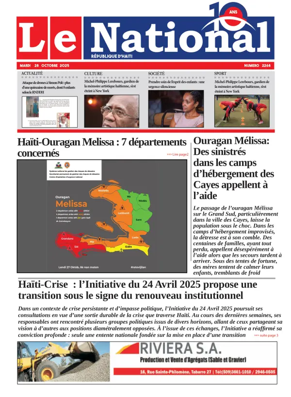 Une de l'édition 2268