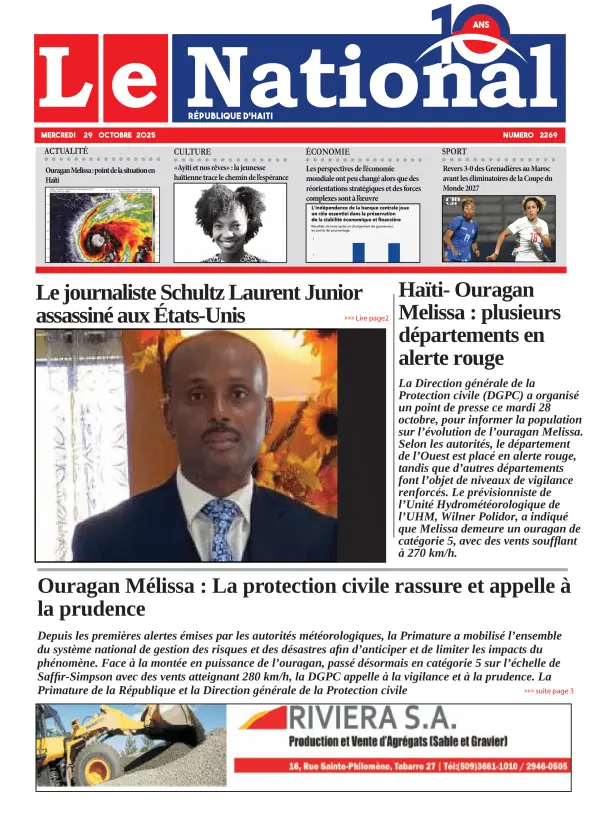 Une de l'édition 2269