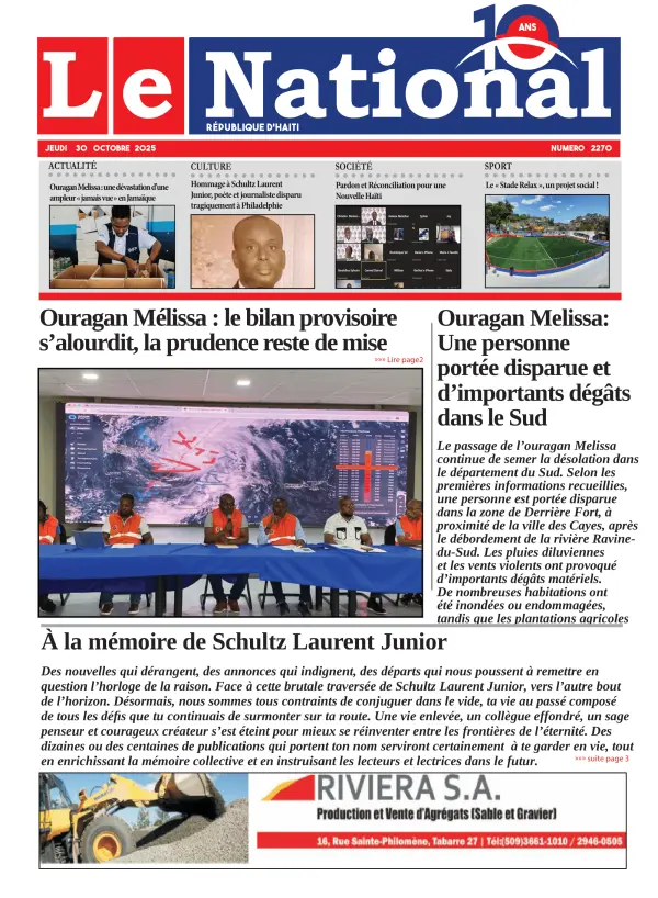 Une de l'édition 2270