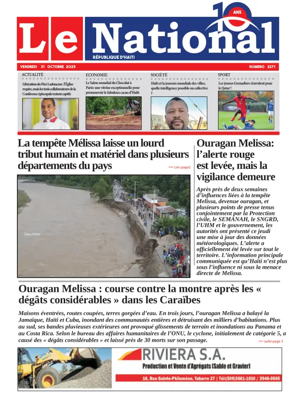 Une de l'édition 2271