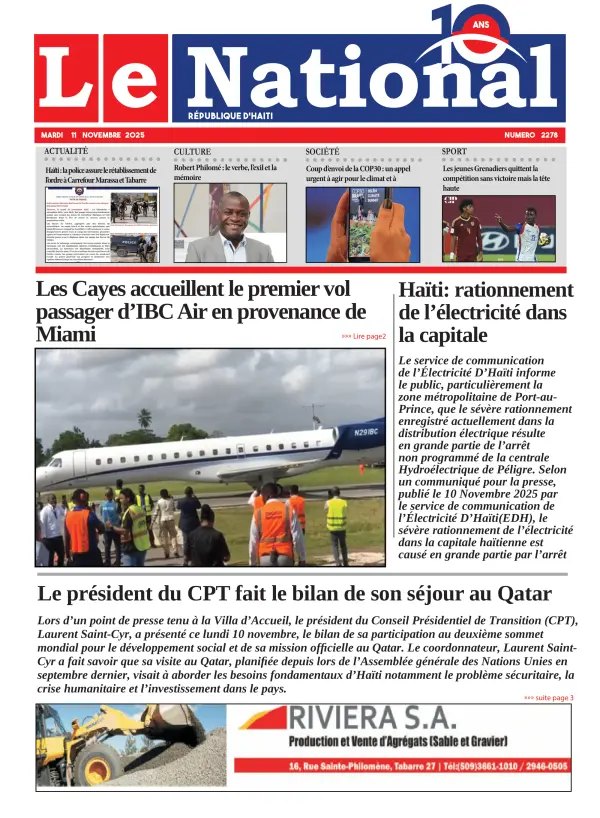 Une de l'édition 2278