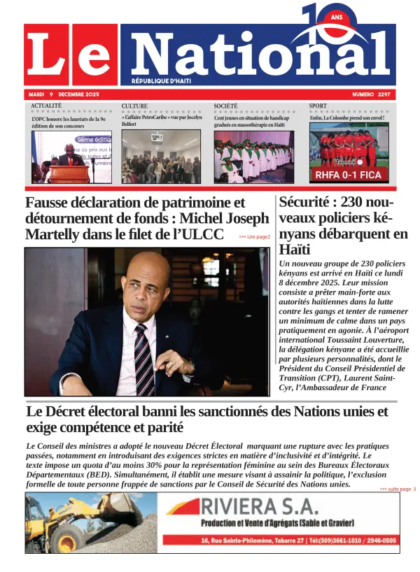 Une de l'édition 2297