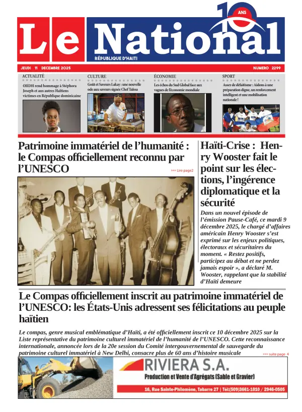 Une de l'édition 2299