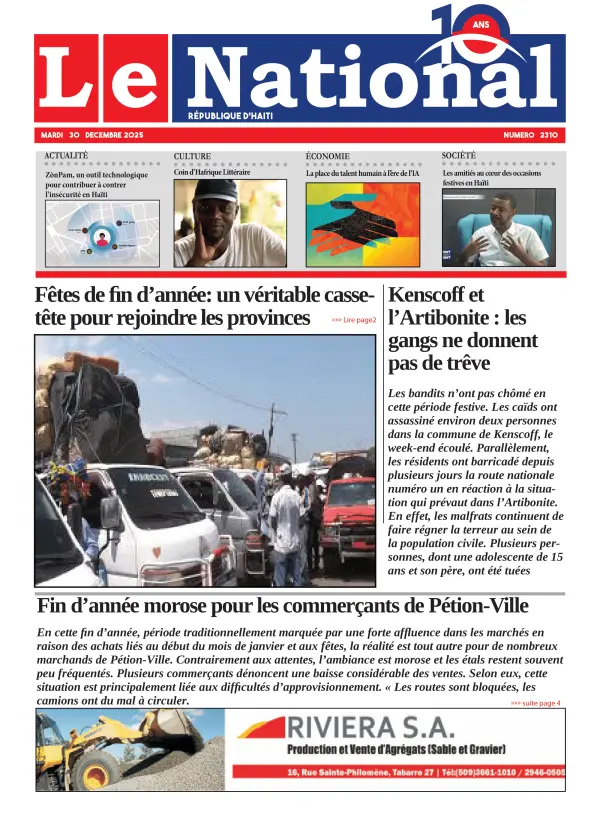 Une de l'édition 2310