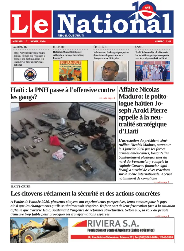Une de l'édition 2313